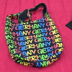 Germany‎ Colorful Novelty Print Shoulder Bag Zip Closure